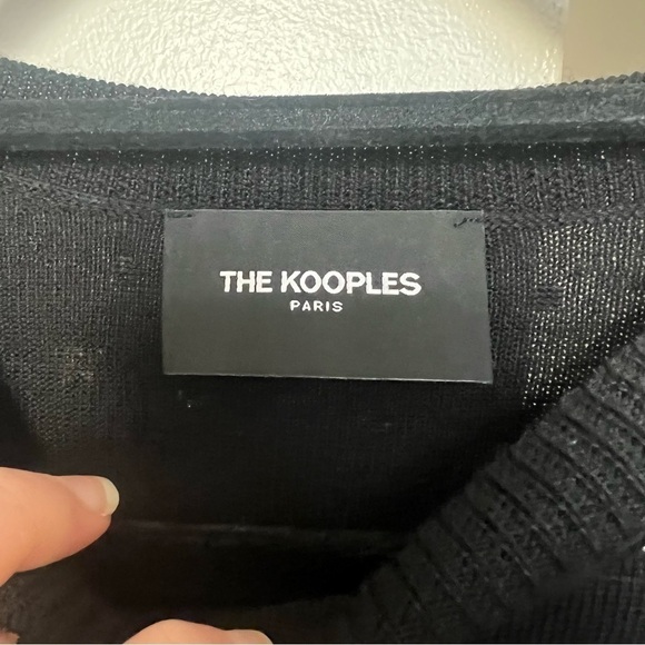 The Kooples Wool Blend Studded Rib-Knit Sweater- Size 1 / S; Like New - Picture 3 of 15